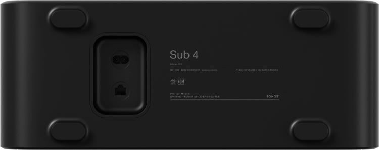 Sonos Sub 4 trådlös subwoofer, svart
