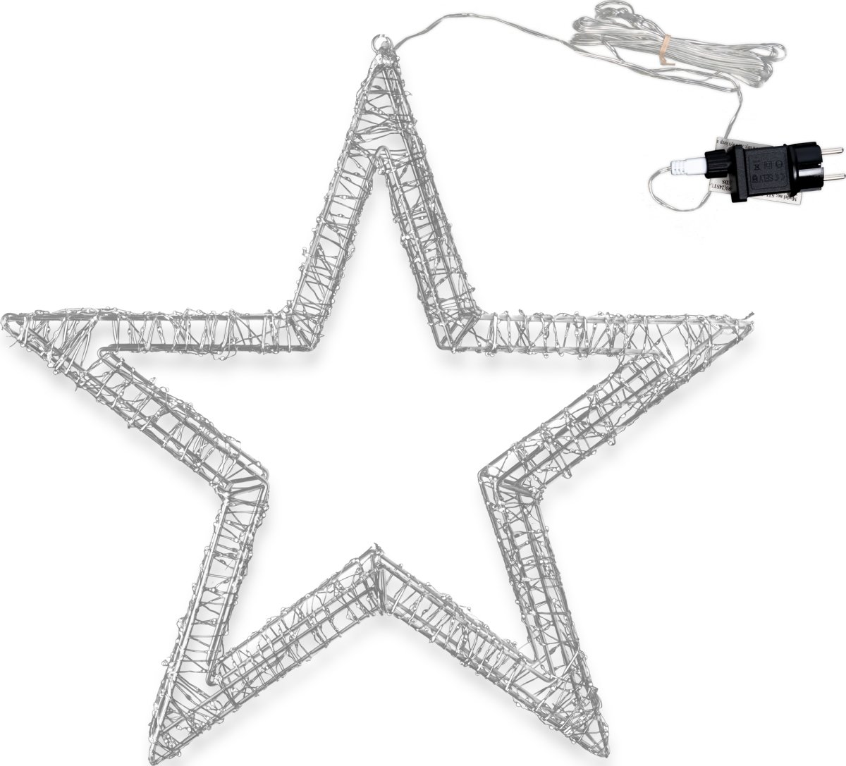 LED-ljusstjärna, Ø50 cm, metall