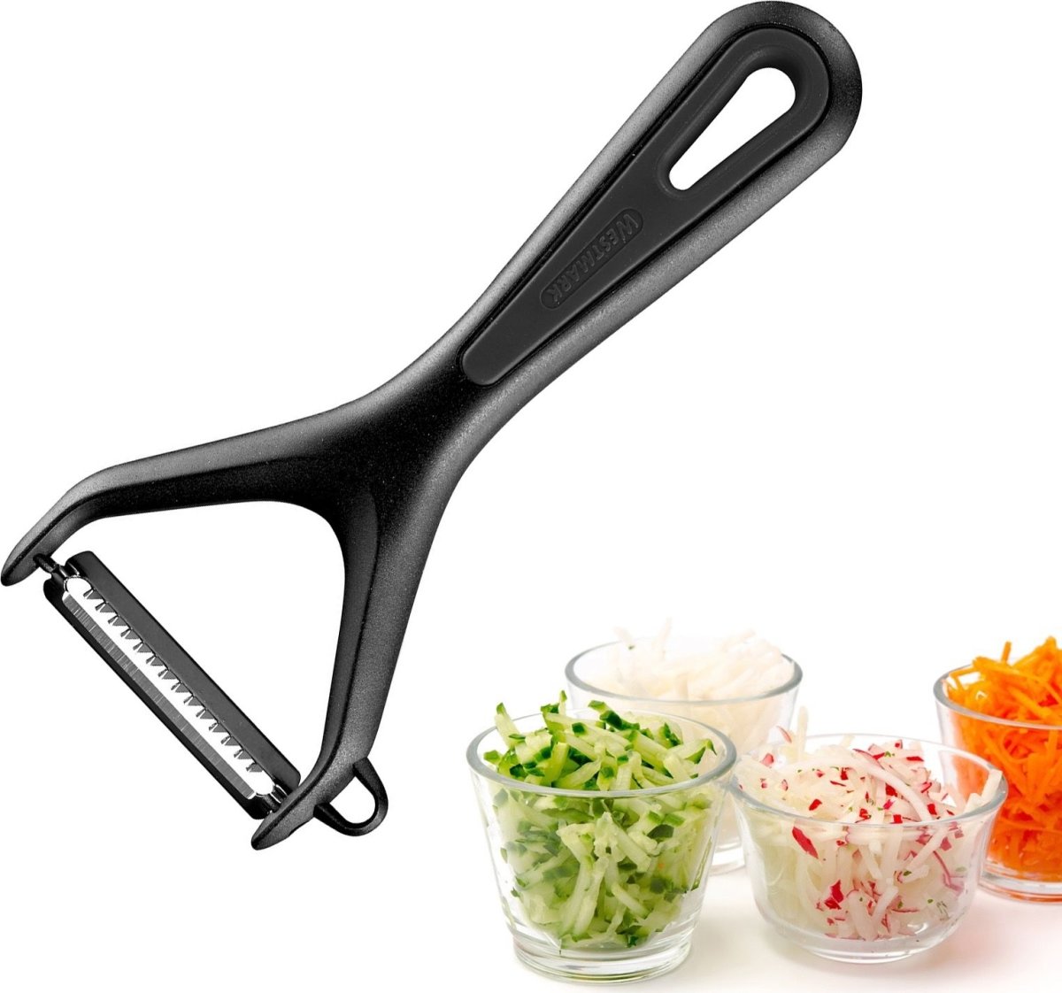 Westmark Julienne Skalare Gentle, svart, 15cm