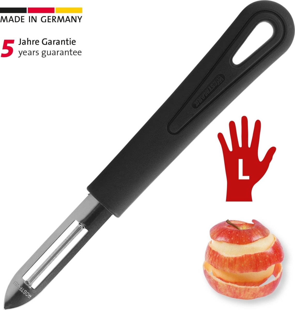 Westmark Skalare Mild, plast, svart, 18,5cm