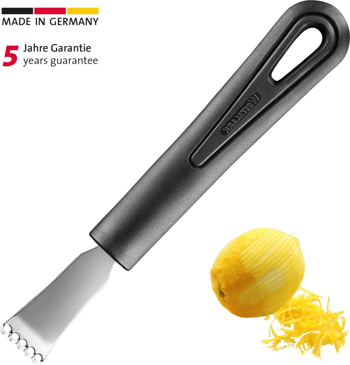 Westmark Citrusskalare Gentle, svart, 16,5 cm