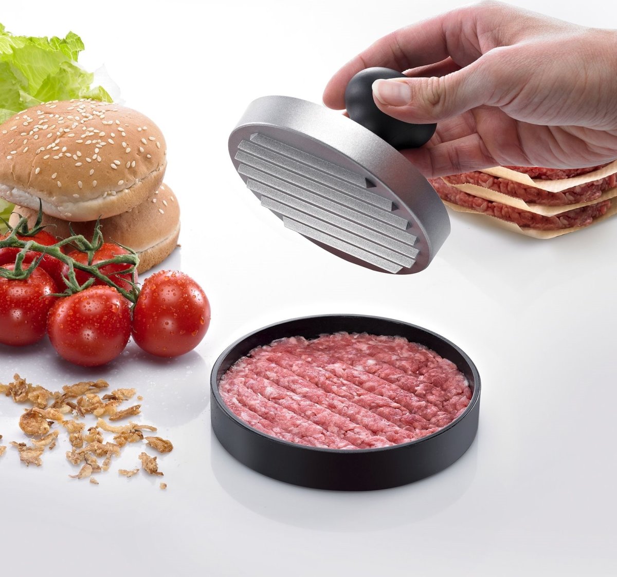 Westmark Hamburgarpress, aluminium/plast, Ø11cm