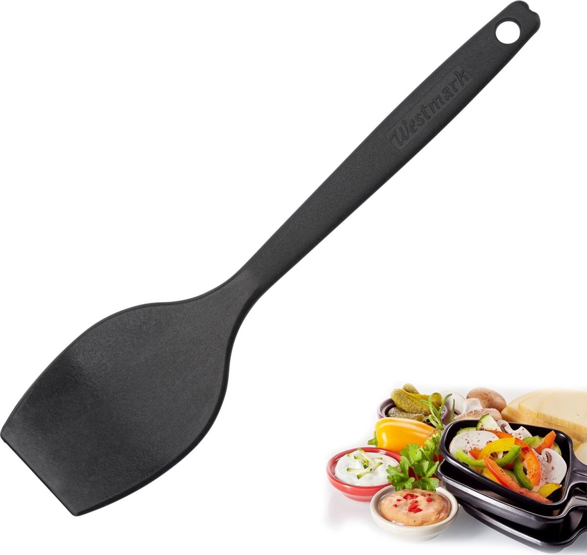 Westmark Raclette-spatlar 4 st, plast, svart, 17cm