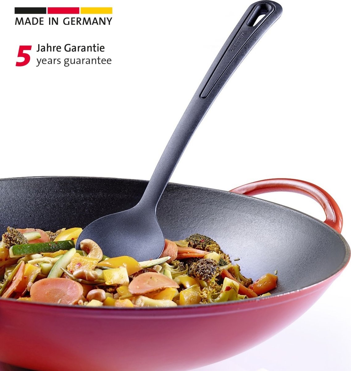 Westmark Grytsked Gentle, plast, svart, 31,5cm