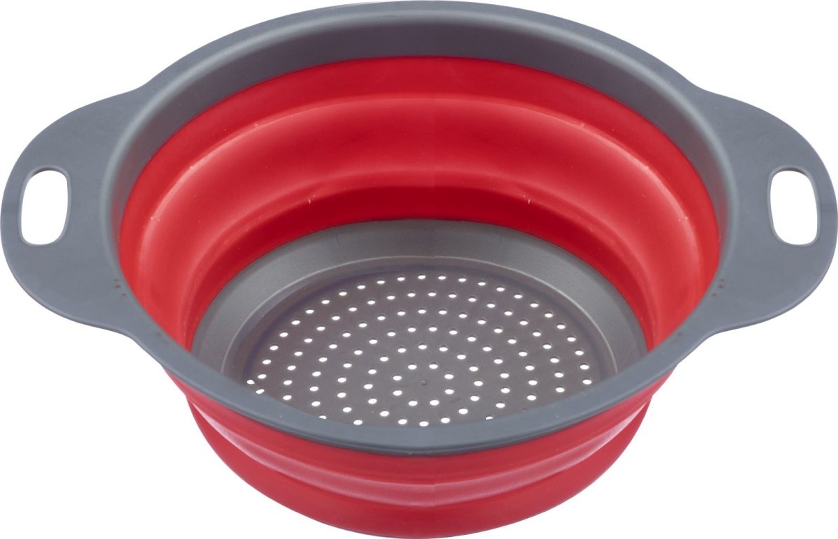 Westmark Durkslag vikbar, plast, grå/röd, Ø22cm
