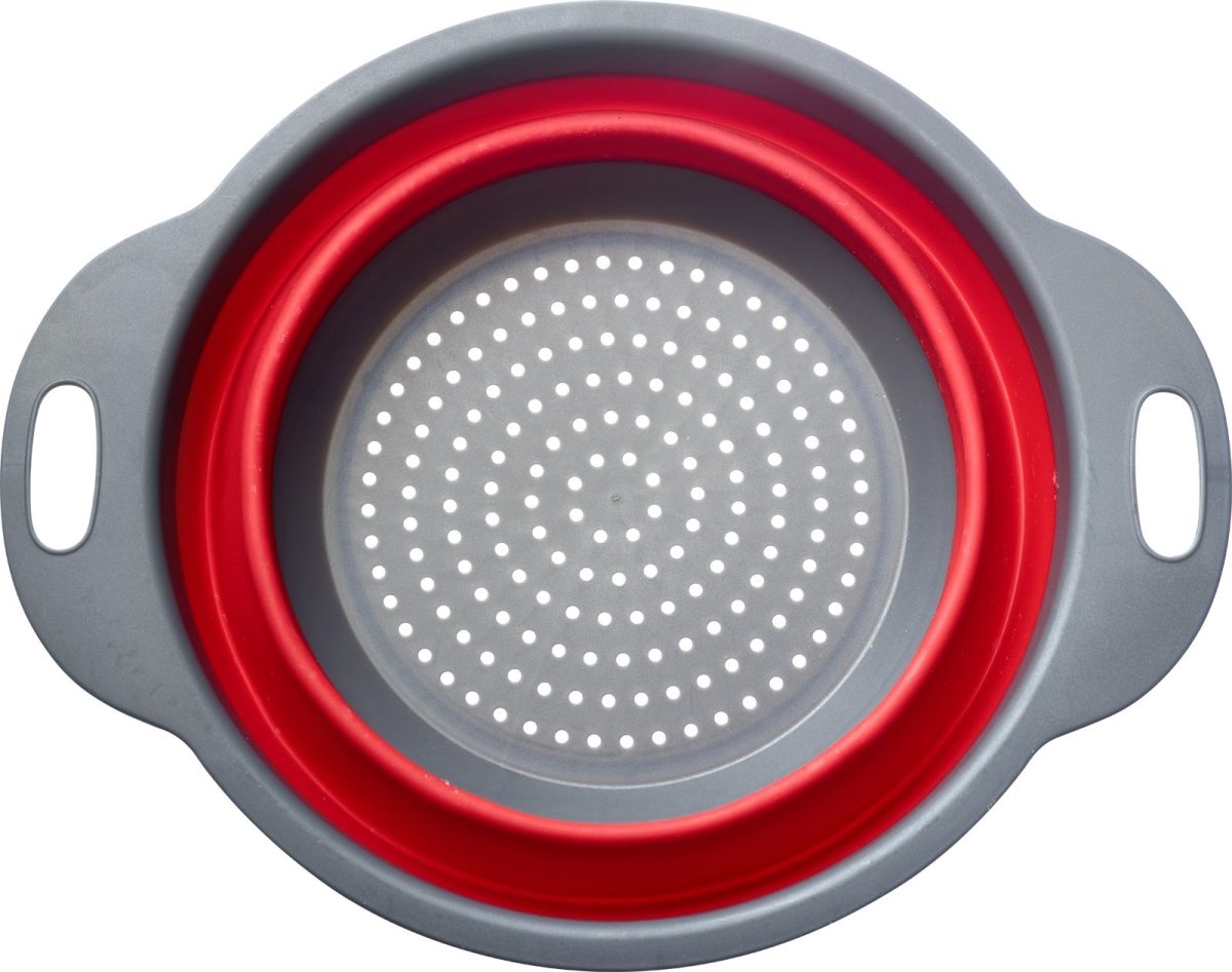 Westmark Durkslag vikbar, plast, grå/röd, Ø22cm