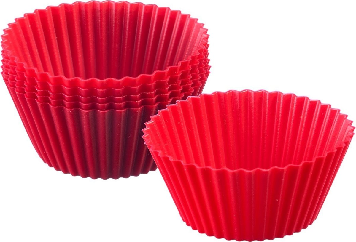 Westmark Muffinsformar, silikon, röd, Ø7cm, 6 st