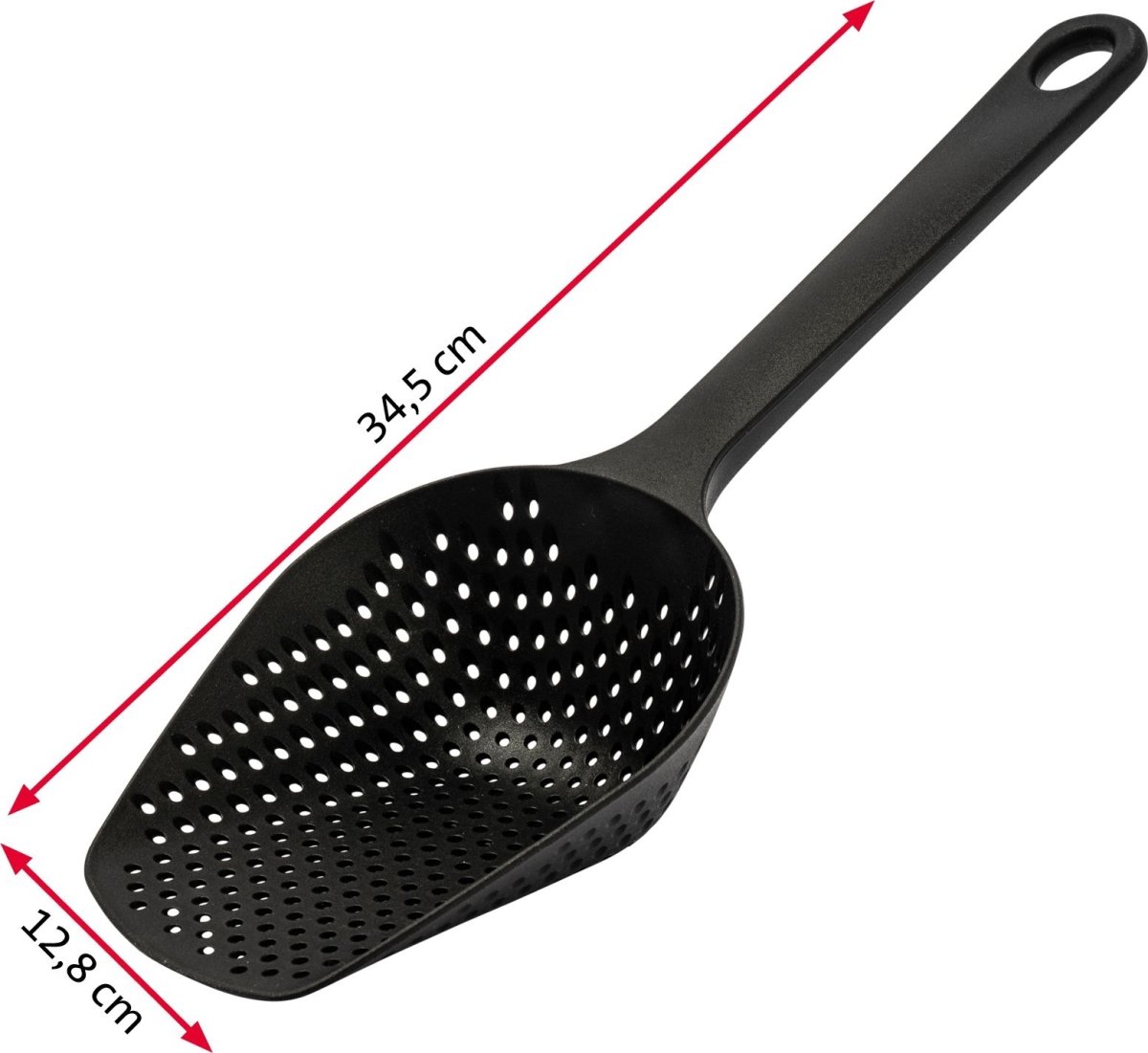 Westmark Pommes frites-sked, plast, svart, 34,5 cm