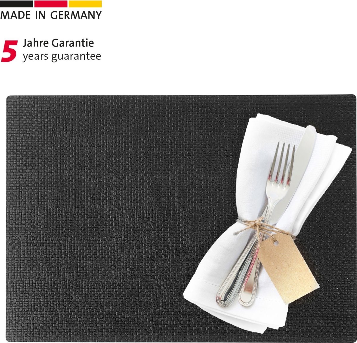 Westmark underlägg, plast, svart, 45x32,5cm