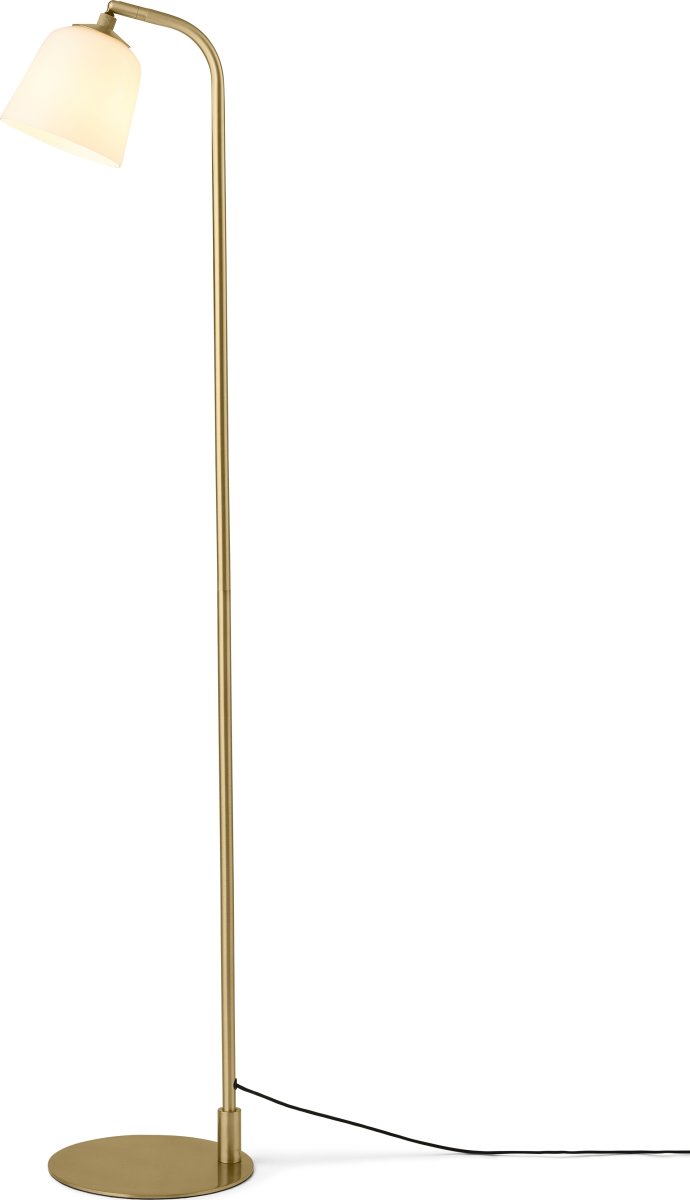 Room 49 golvlampa, Ø15xH135 cm, Opal/mässing