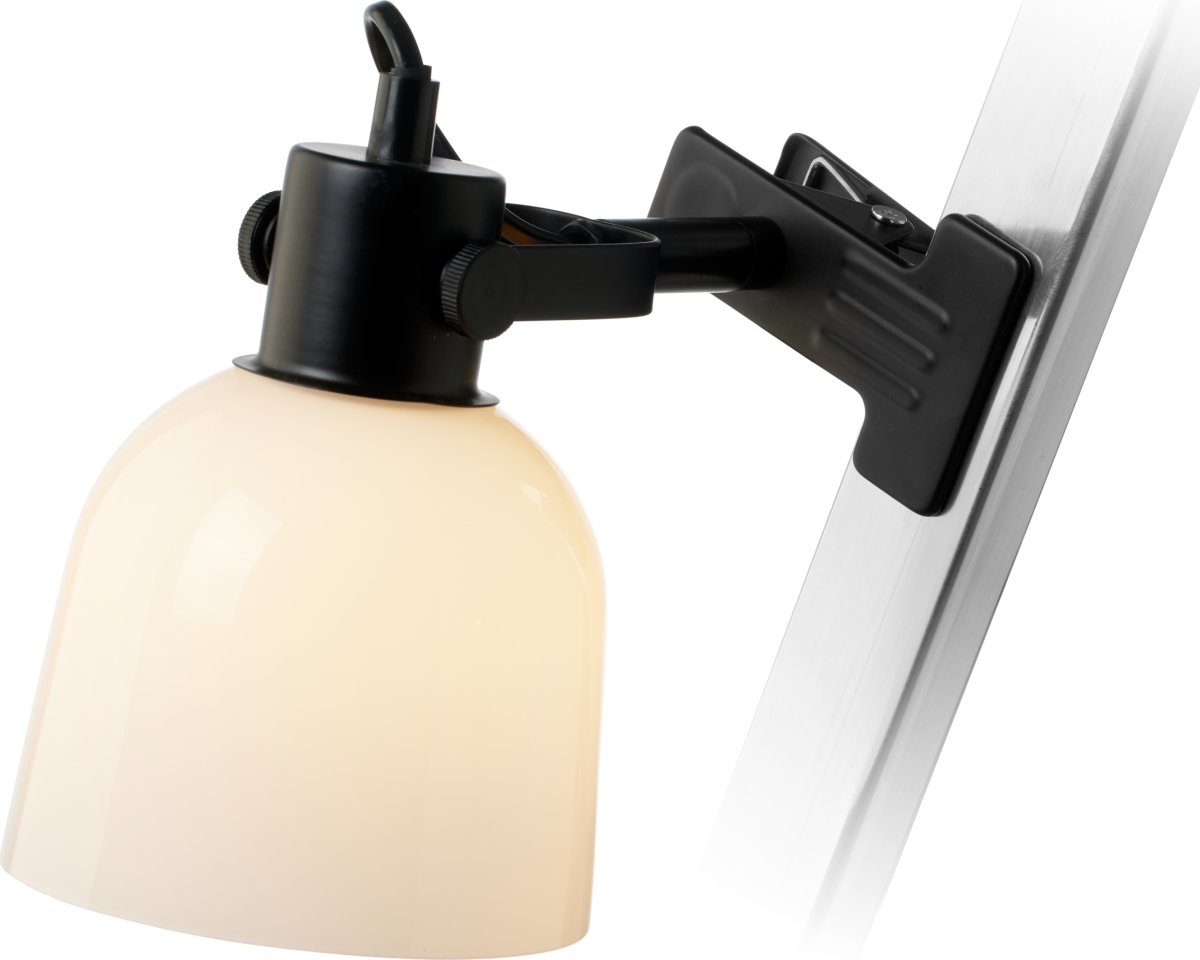 Glow klämlampa Ø15 cm, svart
