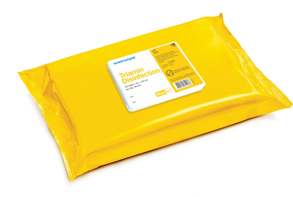 Wet Wipe Triamine Desinfektion, maxi, 20 servetter