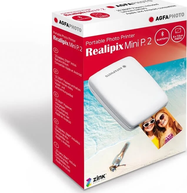 AGFA-Photo Fotoskrivare Realipix Mini Zink, vit