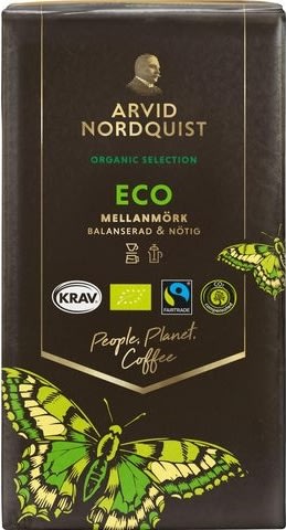 A.Nordquist Kaffe Eco mellanrost, 450g