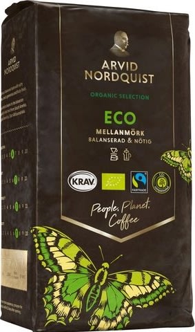 A.Nordquist Kaffe Eco mellanrost, 450g
