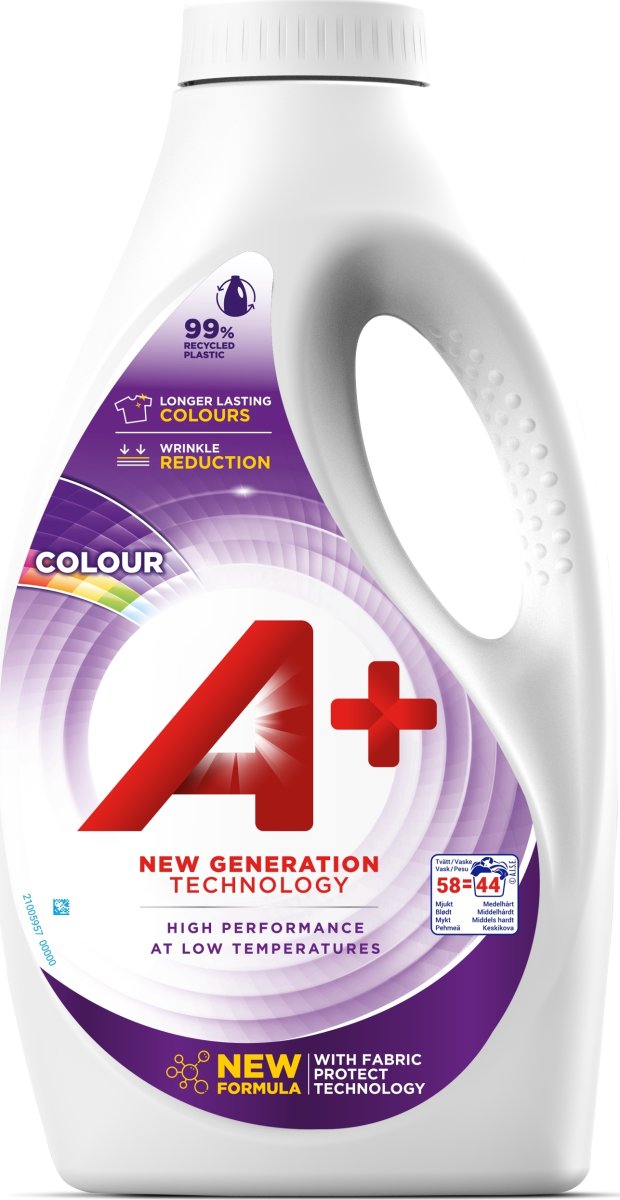 A+ flytande tvättmedel | Colour | 2,2 liter