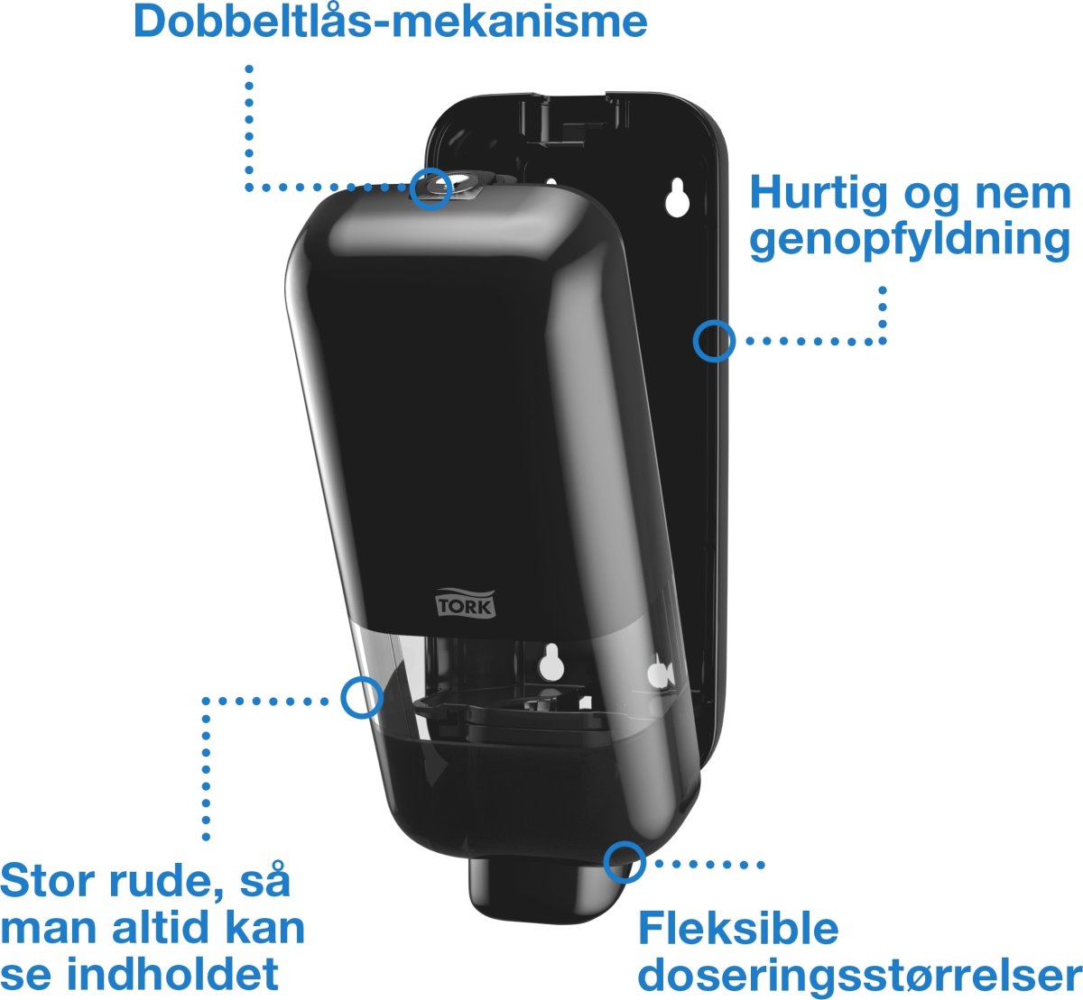 Tork S4 dispenser, svart