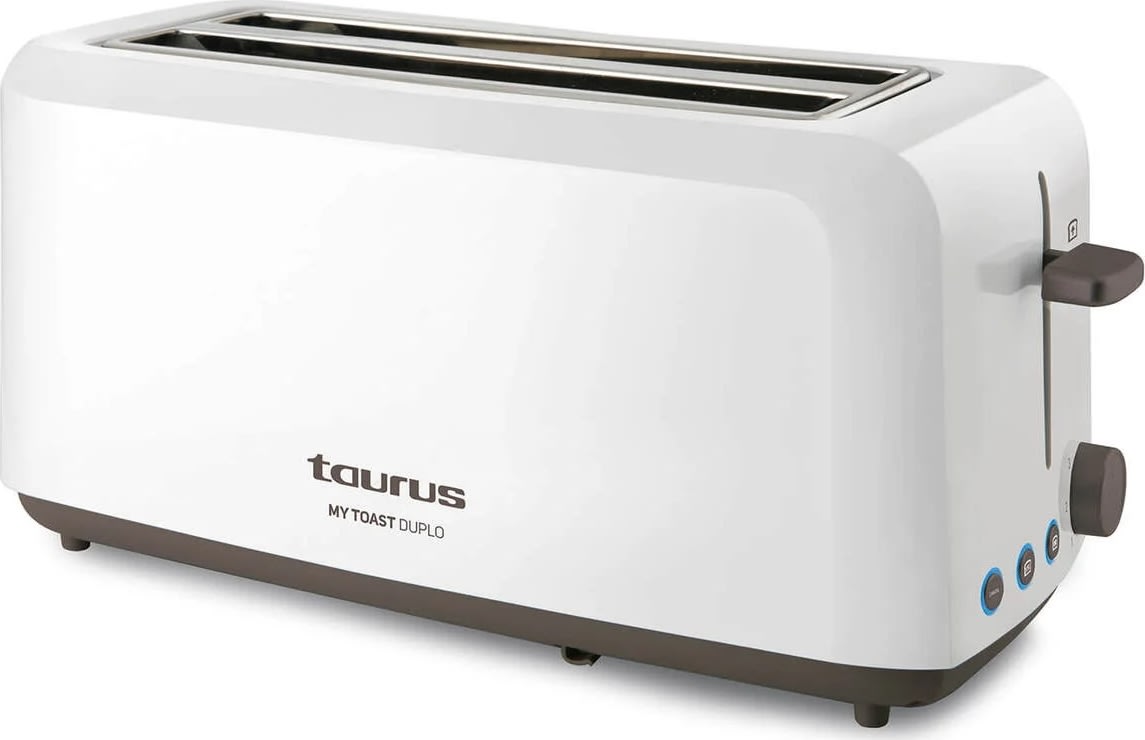 Taurus brödrost Mytoast Duplo 2 spår, XL, vit