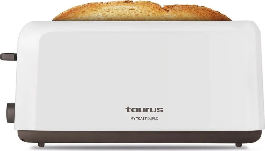 Taurus brödrost Mytoast Duplo 2 spår, XL, vit