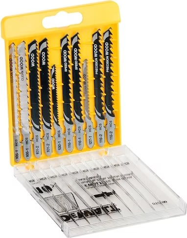 DEWALT sticksågsbladssats för trä, 10 st.