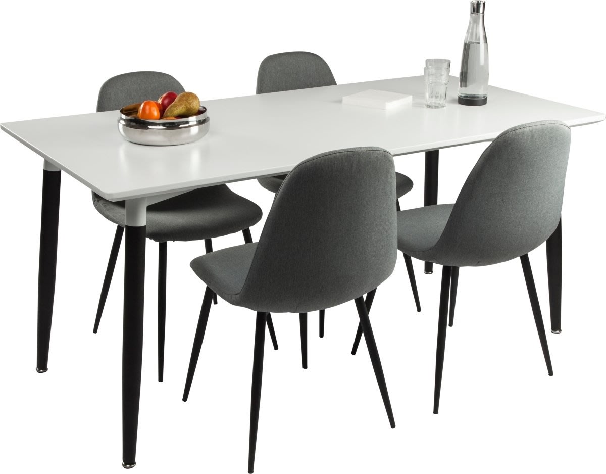 Konferensset Room 1 bord 140x80 cm + 4 stolar