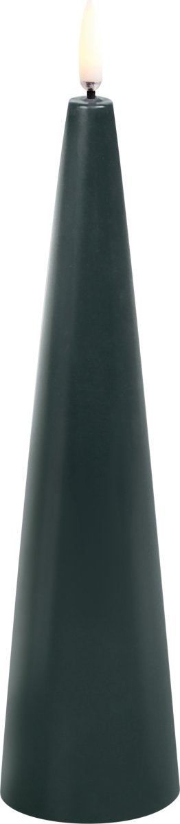 UYUNI LED-ljuskägla, tallgrön, H.21,5 cm