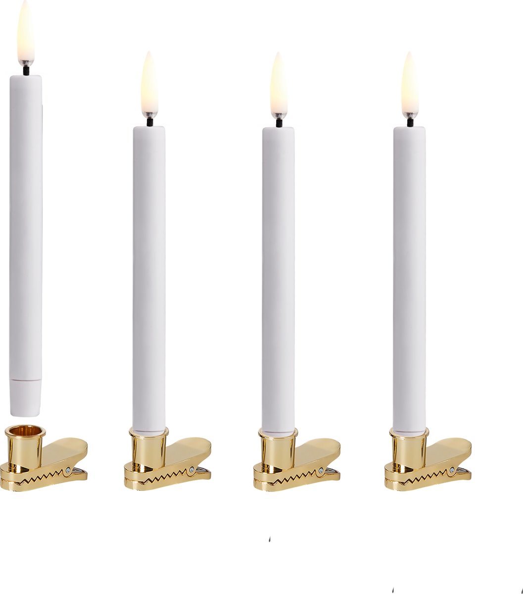 UYUNI Julgransljus inkl. batterier&fkontroll, 4 st