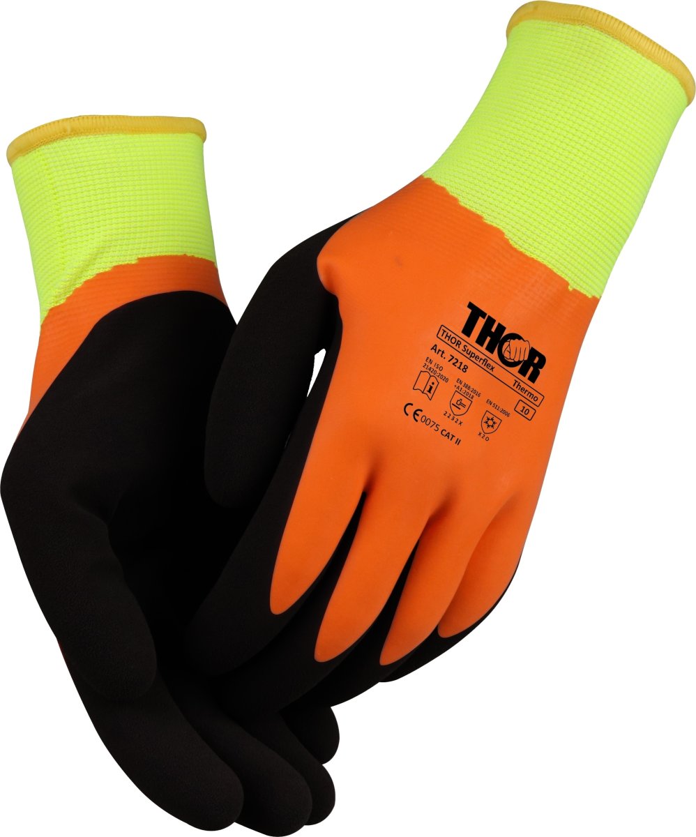 Thor Superflex Thermo arbetshandske, Str. 10 (XL)