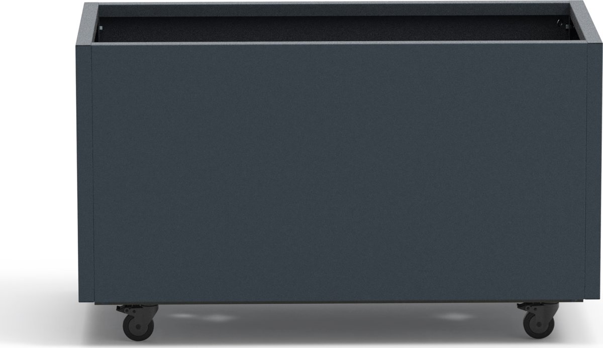 Herstera Blomlåda m/ljus, utomh., svart, 100x50x50