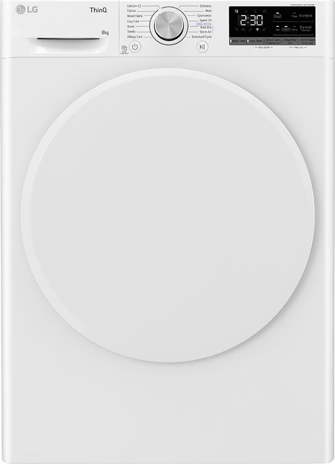 LG torktumlare Eco Hybrid, värmepumpsteknik