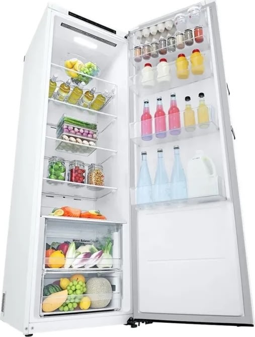 LG kylskåp GLT51SWGSZ, 185cm, 386 liter, vit