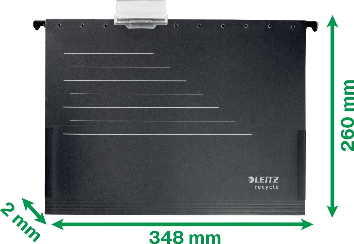 Leitz Recycle hängmappsficka | A4 | Svart