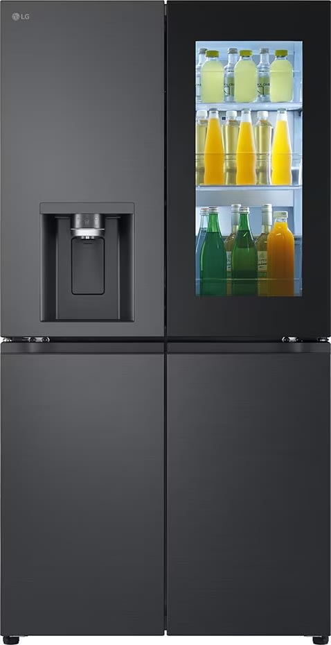 LG Kylskåp med instaview, 638L, Wi-Fi, svart