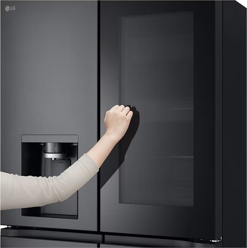 LG Kylskåp med instaview, 638L, Wi-Fi, svart