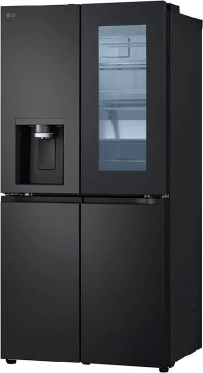 LG kylskåp med instaview, H179 cm, 508L, svart