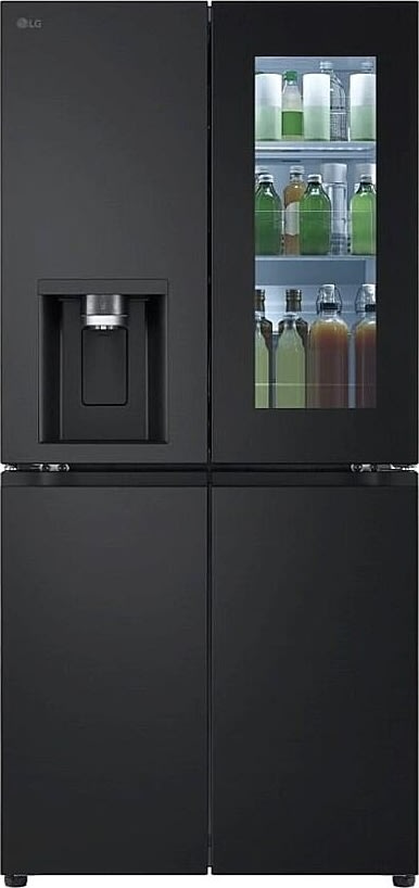 LG kylskåp med instaview, H179 cm, 508L, svart