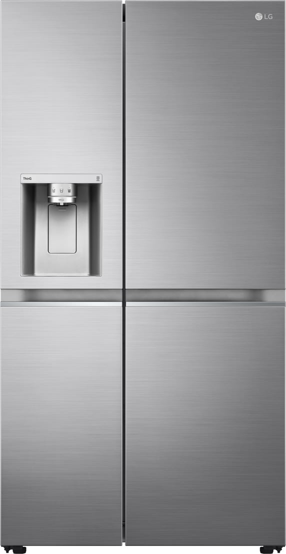 LG-kylskåp med Wi-Fi, is och vatten, 635L, stål