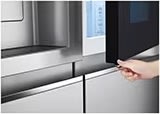 LG kylskåp med instaview, vatten/is, 635L, grå