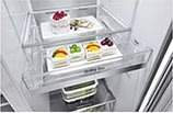 LG kylskåp med instaview, vatten/is, 635L, grå