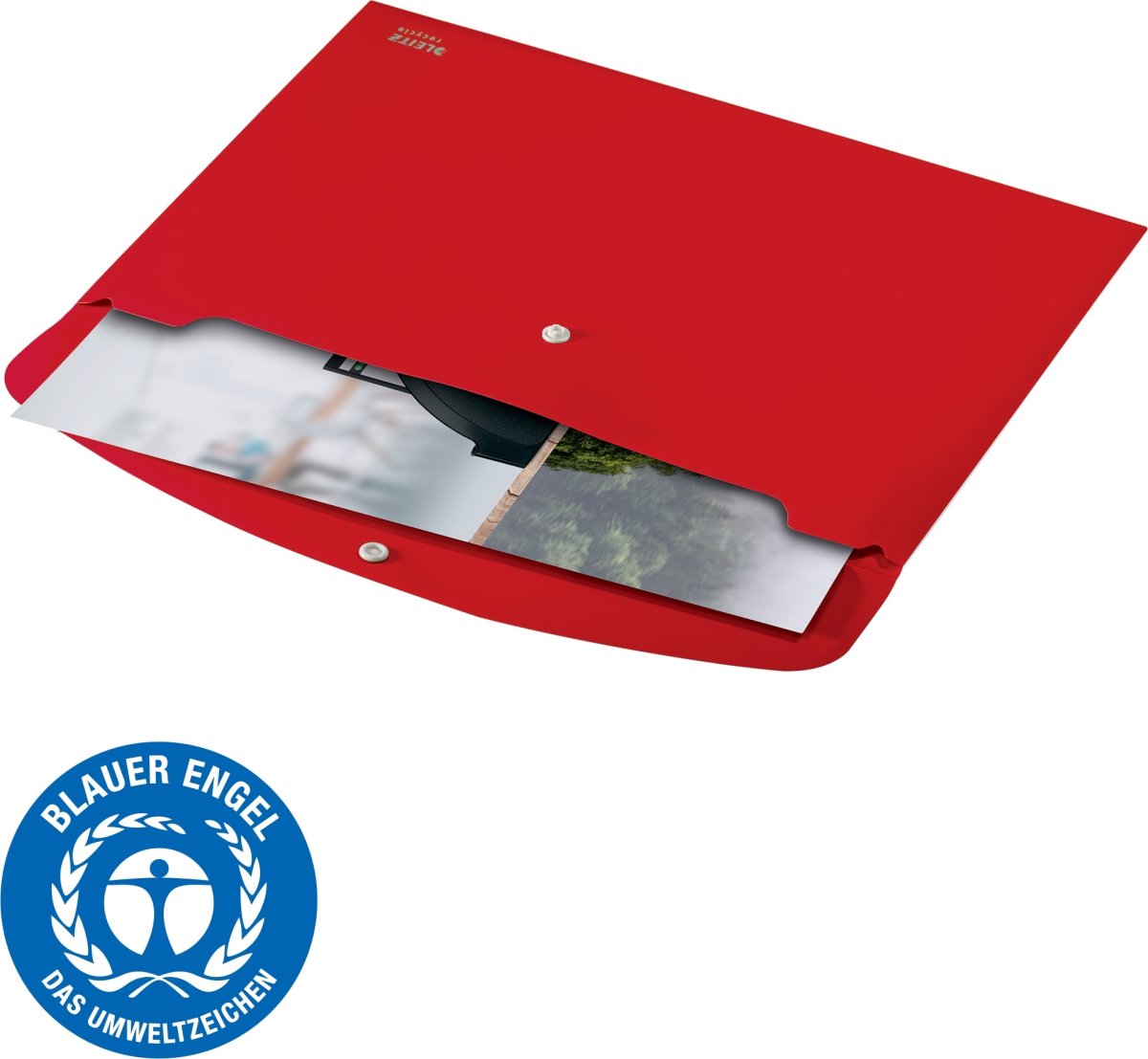 Leitz Recycle dokumentmapp | A4 | PP | Röd
