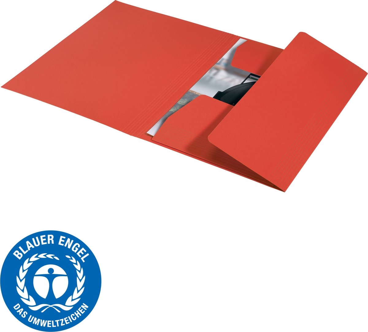 Leitz Recycle treflikig mapp | A4 | Kartong | Röd