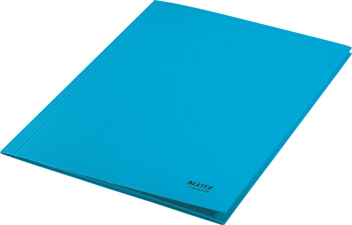 Leitz Recycle 3-flikig mapp | A4 | Kartong | Blå