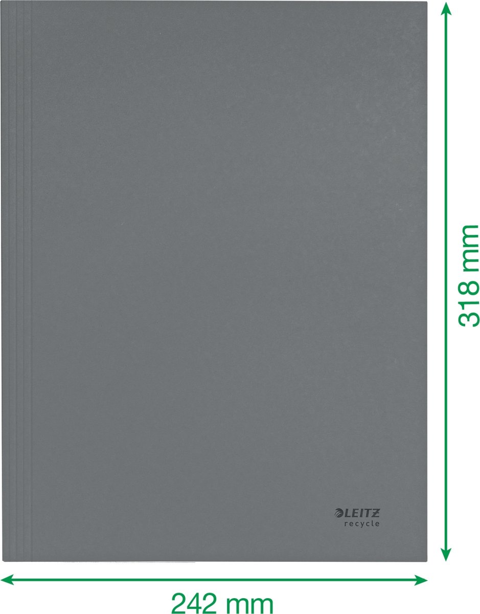 Leitz Recycle 3-flikig mapp | A4 | Kartong | Grön