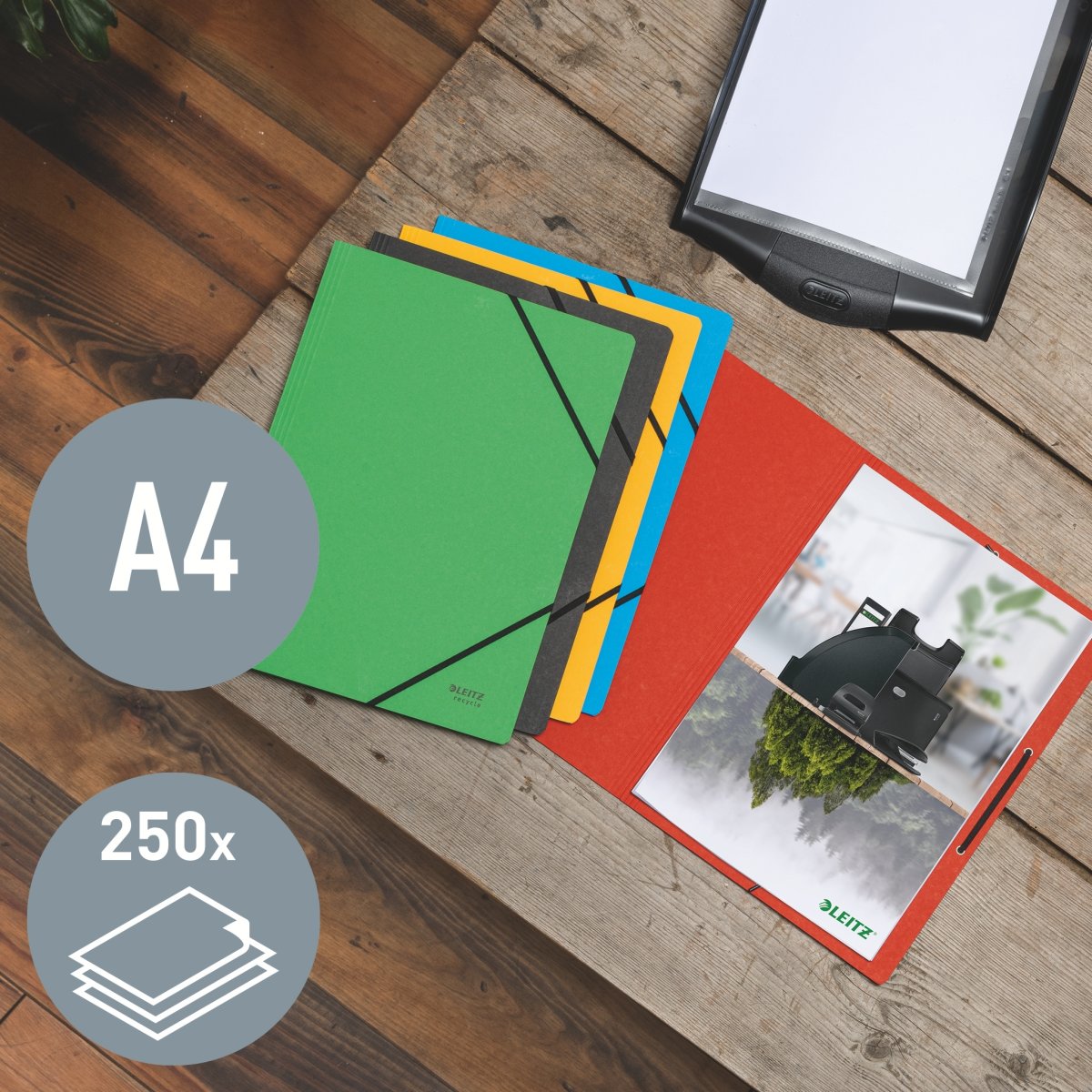 Leitz Recycle snoddmapp | A4 | Gul