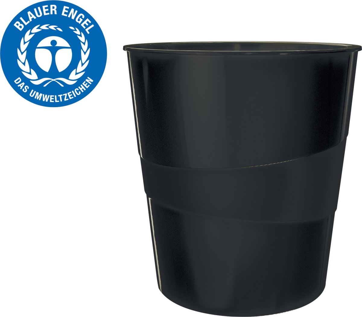 Leitz Recycle papperskorg | 15 liter | Svart