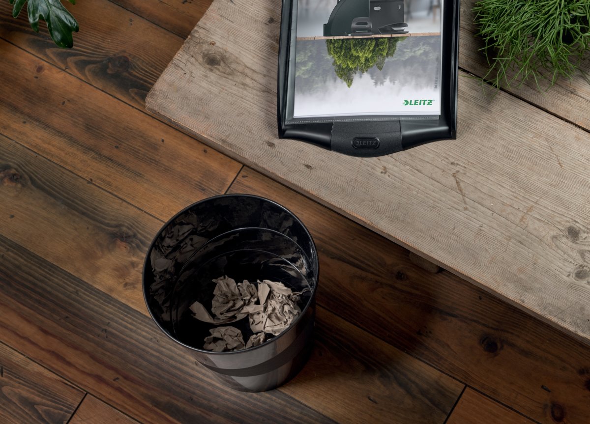Leitz Recycle papperskorg | 15 liter | Svart