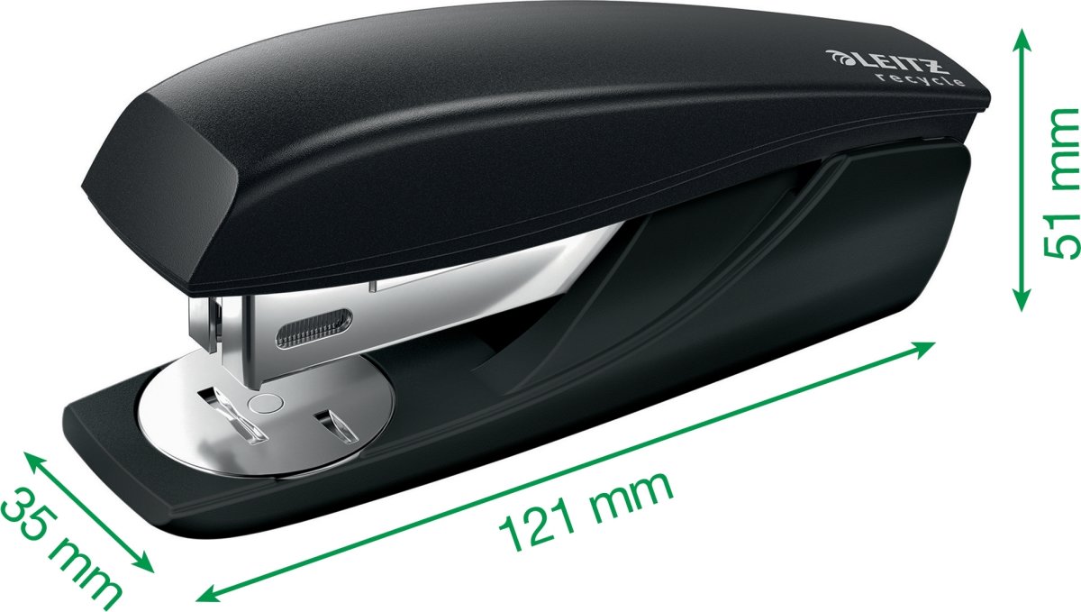 Leitz Recycle häftapparat | 25 ark | Svart