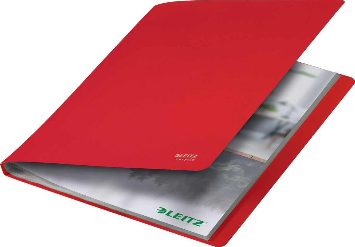 Leitz Recycle displaybok | A4 | 40 fickor | Röd