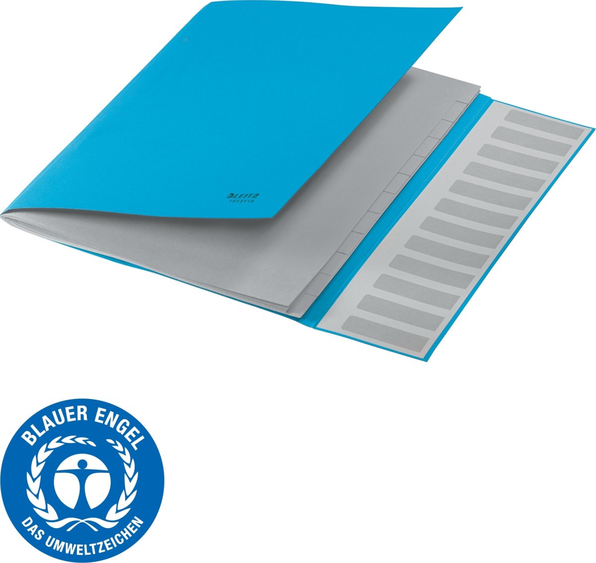 Leitz Recycle sorteringsmapp | 12 flikar | Blå