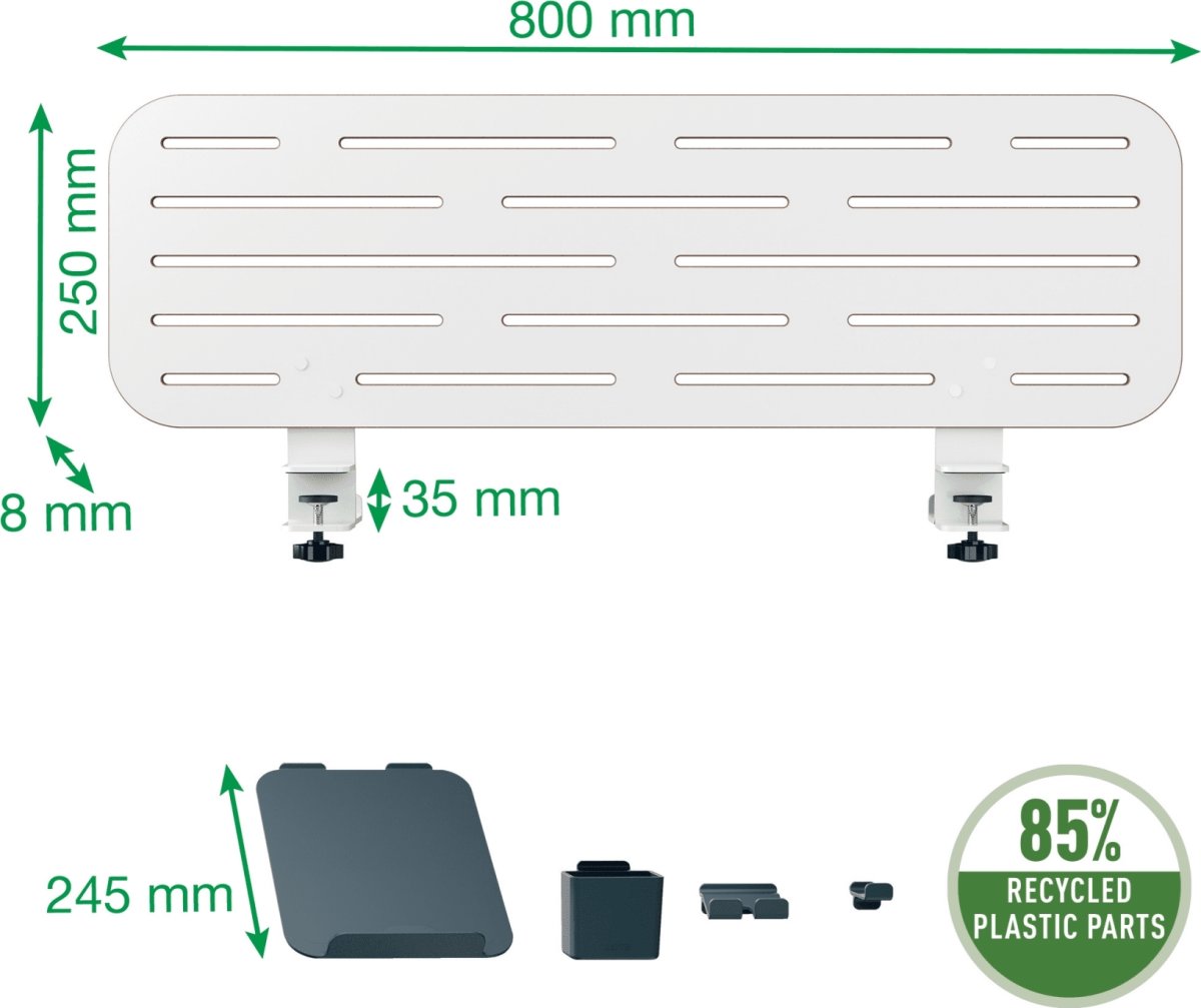 Leitz organisationstavla för skrivbord, 80x25cm